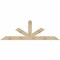 Ekena Millwork Saratoga Rough Sawn Timber Gable Bracket, Douglas Fir, 96"W x 32"H x 2"D x 6"F, 8/12 Pitch GBW096X32X0206SAR00RDF - alternate 1